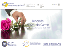 Tablet Screenshot of funerarianscarmo.com.br